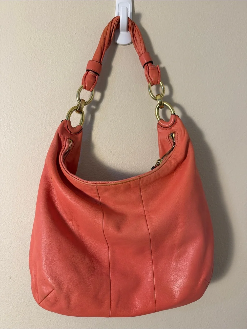 Coach 16808 Kristen Hobo Shoulder Bag Purse in Peony Pink